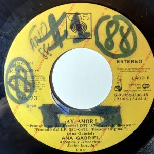 Ana Gabriel - Pecado Original / Ay Amor Vinilo