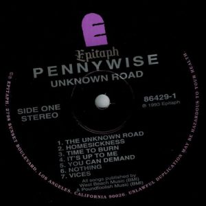 Pennywise  - Unknown Road Vinilo