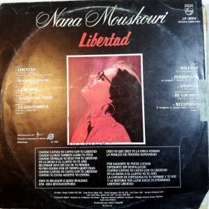 Nana Mouskouri - Libertad Vinilo