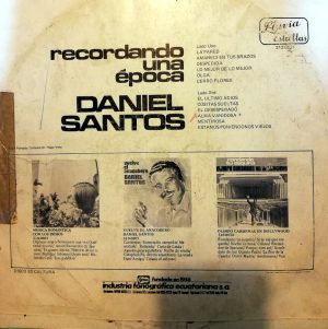 Daniel Santos - Recordando una época con Daniel Santos Vinilo