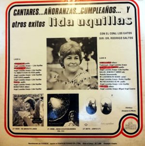 Lida Uquillas - Cantares, añoranzas, cumpleaños y otros éxitos Vinilo