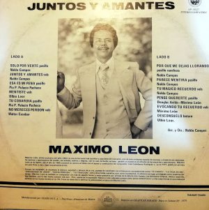 Máximo León - Juntos y amantes Vinilo