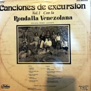 La Rondalla Venezolana - Canciones de Excursión Vinilo