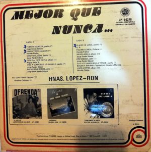 Hermanas López – Ron - Mejor que nunca Vinilo