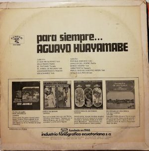 Dúo Aguayo Huayamabe - Para Siempre Vinilo