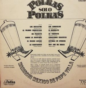 Mariachi México De Pepe Villa - Polkas Solo Polkas Vinilo