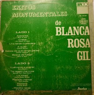 Blanca Rosa Gil - Exitos Monumentales De Blanca Rosa Gil Vinilo