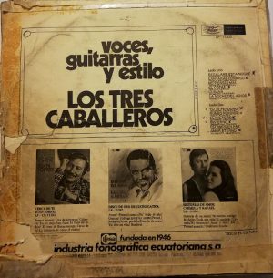 Los Tres Caballeros - Voces, Guitarra Y Estilo Vinilo