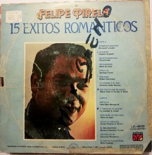 Felipe Pirela - 15 Exitos Romanticos De Felipe Pirela Vinilo