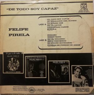 Felipe Pirela - De Todo Soy Capaz Vinilo