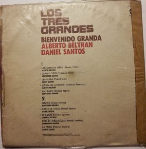 Alberto Beltran, Bienvenido Granda, Daniel Santos - Los Tres Grandes Vinilo