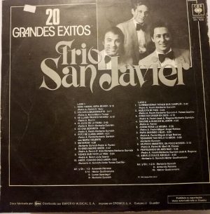 Trio San Javier - 20 Grandes Exitos/ Trio San Javier Vinilo