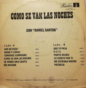 Daniel Santos - Como Se Van Las Noches Vinilo