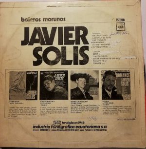 Javier Solis - Los Boleros Morunos De Javier Solis Vinilo