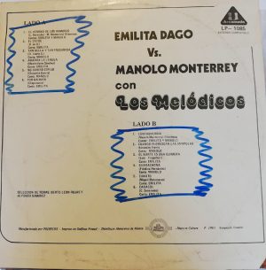 Los Melodicos - Emilita Dago Vs Manolo Monterrey Vinilo