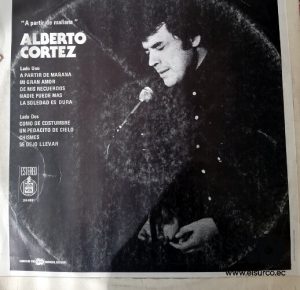 Alberto Cortéz - A Partir De Mañana Vinilo