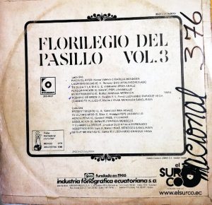 Varios - Florilegio Del Pasillo Vol 3 Vinilo