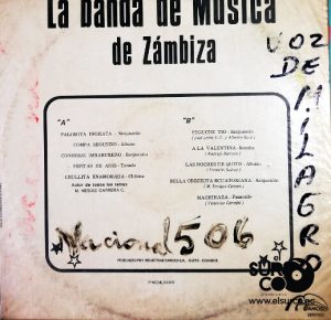 Banda De Música De Zambiza - La Banda De Música De Zambiza Vinilo