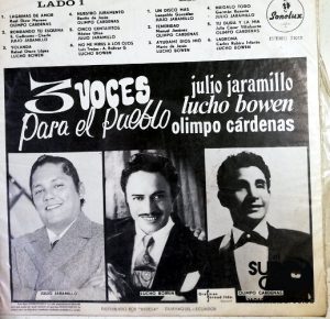 Julio Jaramillo - 3 Voces Para El Pueblo Vinilo