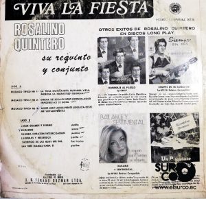 Rosalino Quintero - Viva La Fiesta Vinilo