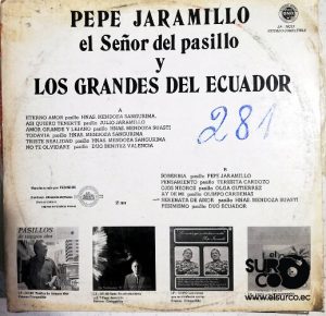 Pepe Jaramillo - El Señor Del Pasillo Y Los Grandes De Ecuador Vinilo