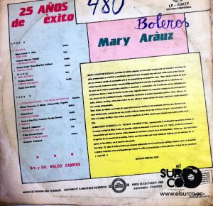 Mary Arauz - 25 Años De Éxito Vinilo