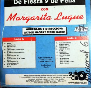Margarita Lugue - De Fiesta Y De Peña Vinilo