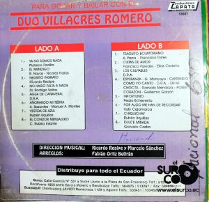 Dúo Villacres Romero - Para Gozar Y Bailar Vinilo