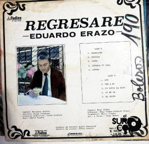 Eduardo Erazo - Regresaré Vinilo