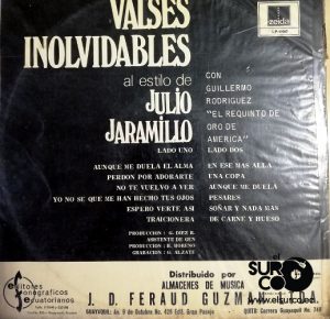 Julio Jaramillo - Valses Inolvidables Vinilo