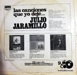 Julio Jaramillo - Las Canciones Que Yo Dejé Vinilo