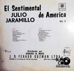 Julio Jaramillo - El Sentimental De América Vol 2 Vinilo