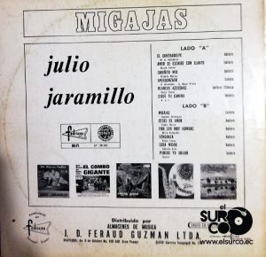 Julio Jaramillo - Migajas Vinilo