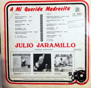 Julio Jaramillo - A Mi Querida Madrecita Vinilo