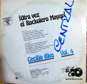 Cecilio Alva - Otra Vez El Rockolero Mayor Vol 4 Vinilo