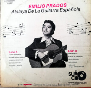 Emilio Prados - Atalaya De La Guitarra Española Vinilo