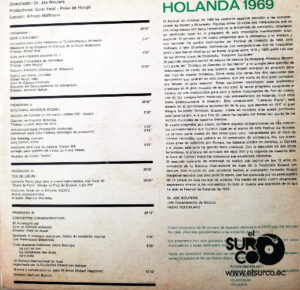 Festival De Holanda 1969 - Mozart, Stravinsky, Ton De Leeuw Vinilo