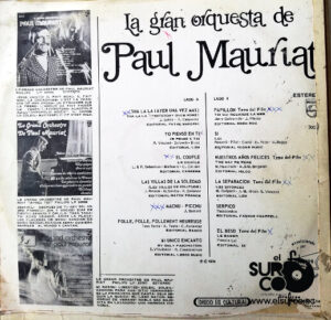 Paul Mauriat - La Gran Orquesta De Paul Mauriat Vinilo