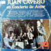 Juan Cavero - En Concierto De Amor Vinilo