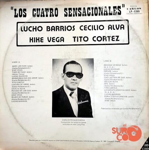 Disco de Vinilo Tito Cortés La Onda Rockolera De Tito Cortés LP El Surco® Ecuador