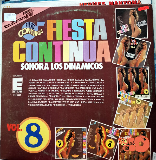 Sonora Los Dinámicos - Fiesta Continua Vol. 8 Vinilo