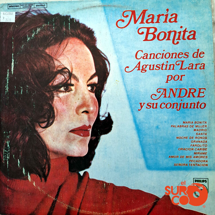 André Y Su Conjunto - María Bonita Canciones De Agustín Lara Vinilo