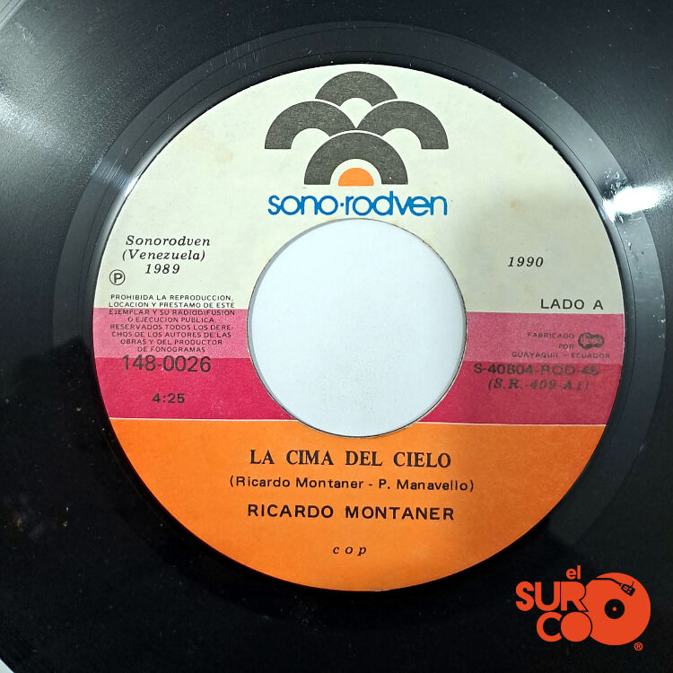 Ricardo Montaner - La Cima Del Cielo / Solo Con Un Beso Vinilo