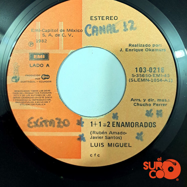 Luis Miguel - 1 + 1 = 2 Enamorados / Lo Que Me Gusta Vinilo
