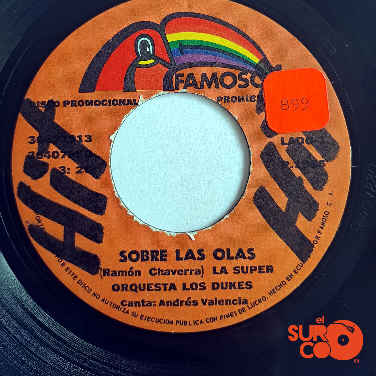 Super Orquesta Los Dukes - Sobre Las Olas / Un Poquito De Tu Amor Vinilo