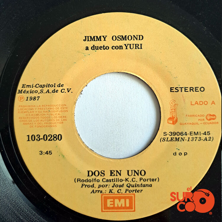 Jimmy Osmond - Dos En Uno / Más Vinilo