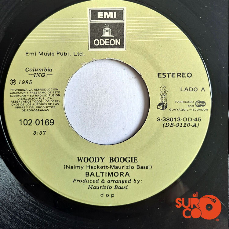 Baltimora - Woody Boogie / Woody Boogie (Jumpin Mix) Vinilo