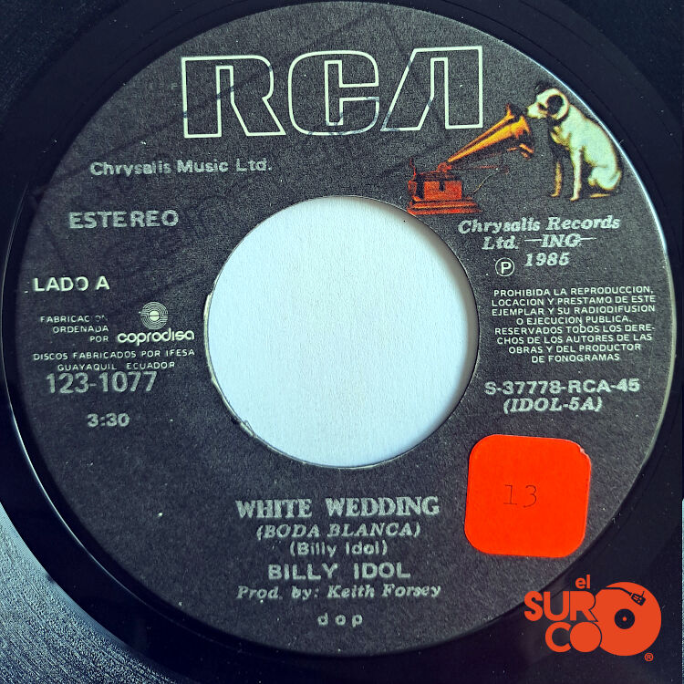 Billy Idol - Mega Mix Idol / White Wedding Vinilo