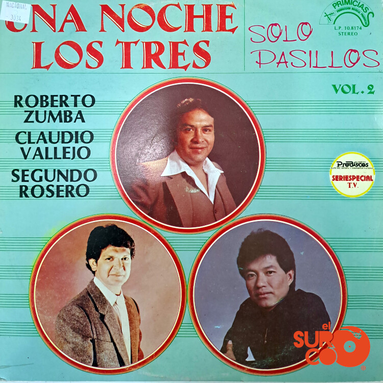 Claudio Vallejo - Una Noche Los Tres Vol 2 Vinilo