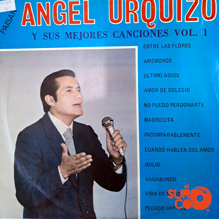 Angel Urquizo - Sus Mejores Canciones Vol 1 Vinilo
